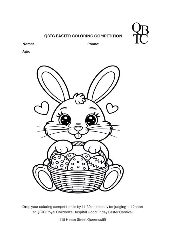 QBTC Easter Colouring Competition